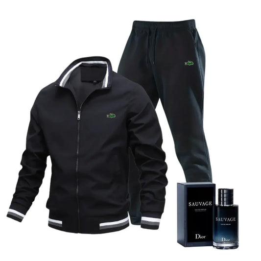 Spring jacket and pants set + luxury perfume
